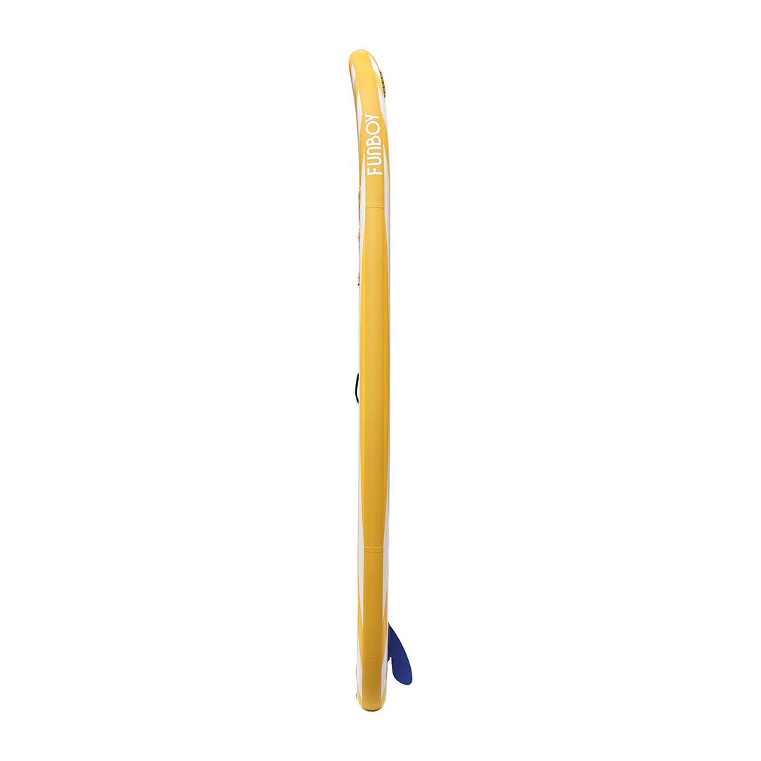 11"6' Inflatable Stand Up Paddle Board - Yellow & White Cabana Stripe | Funboy On Sale