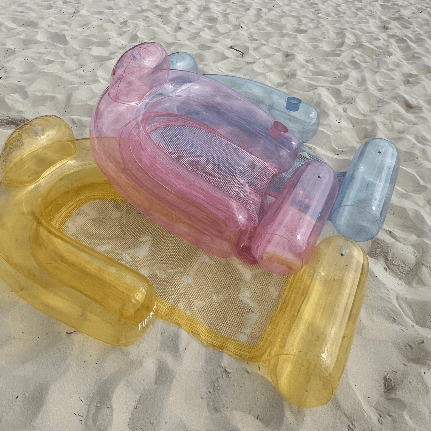 Clear Yellow Mesh Chair Water Hammock - 2 Pack | Funboy For Sale