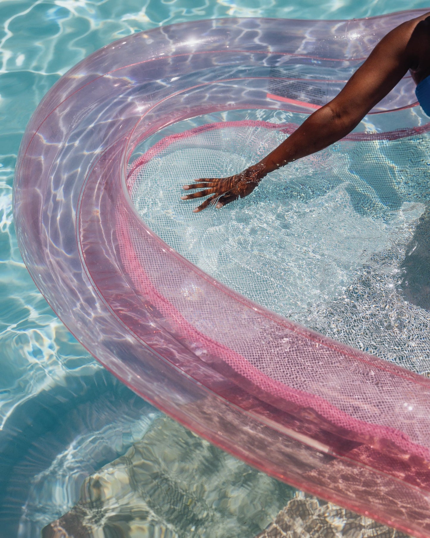 Floating Pool Hammock: Heart-Shaped, Clear Pink | Funboy For Sale