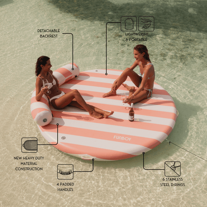 Inflatable Dock & Floating Island - Pink | Funboy Sale