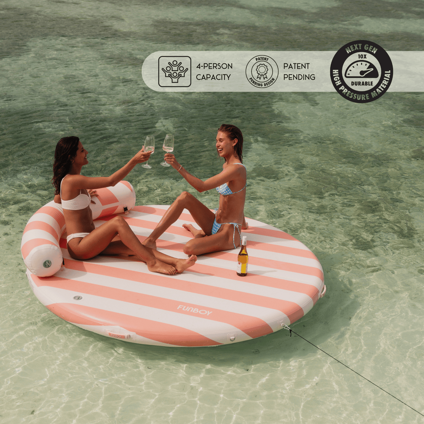 Inflatable Dock & Floating Island - Pink | Funboy Sale