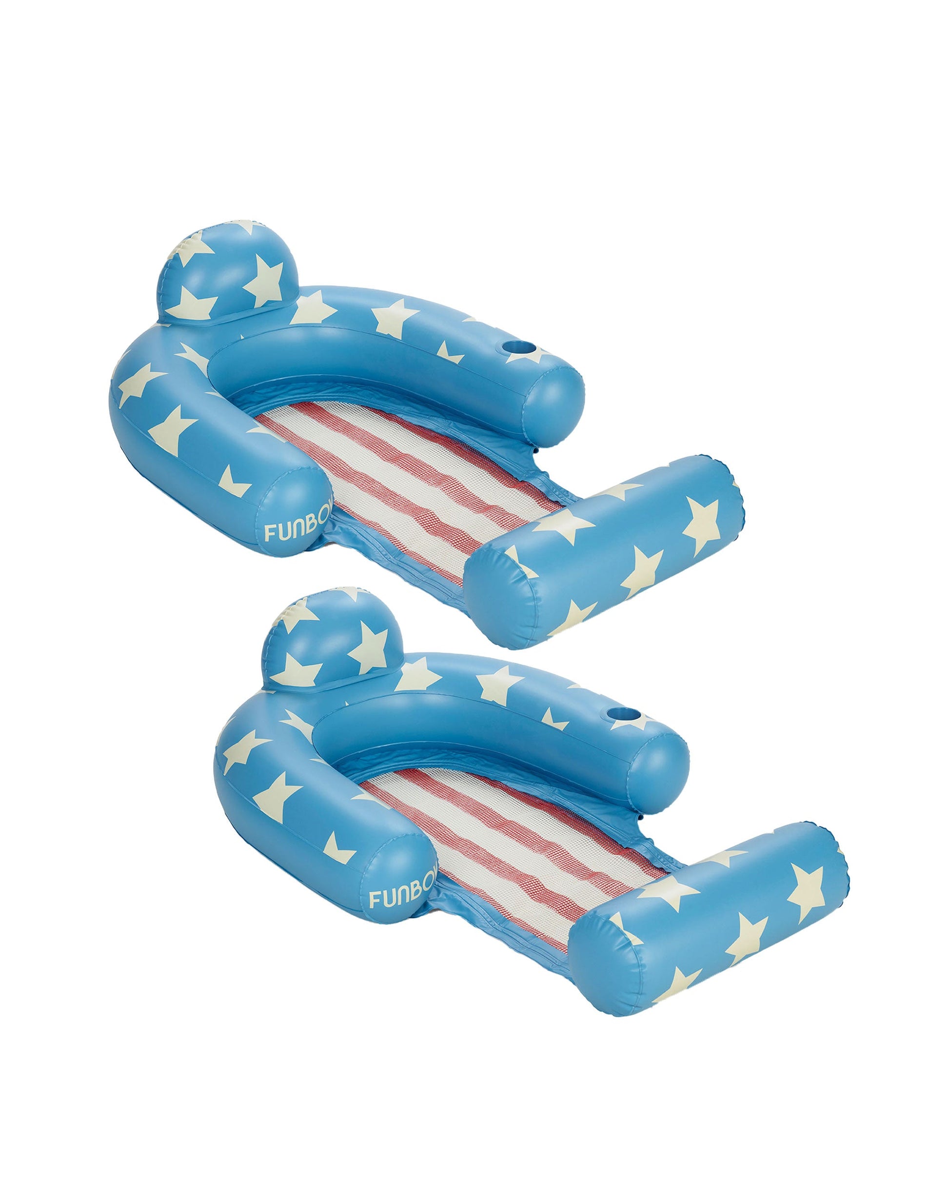 Stars & Stripes Mesh Chair Pool Float - 2 Pack | Funboy Discount