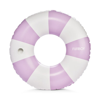 Giant Vintage Purple Stripe Inflatable Pool Float w/ Cup Holder 48" | Funboy Near Me