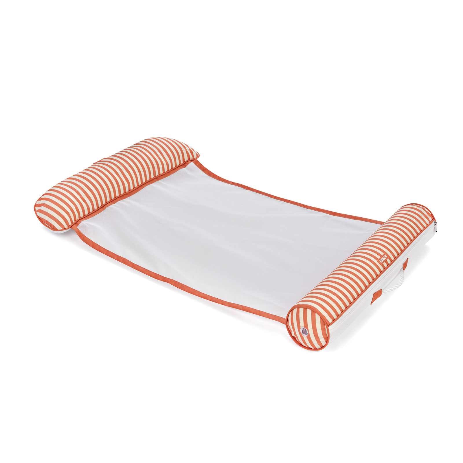 Fabric Pool Hammock, Orange & White Stripes | Funboy Near Me