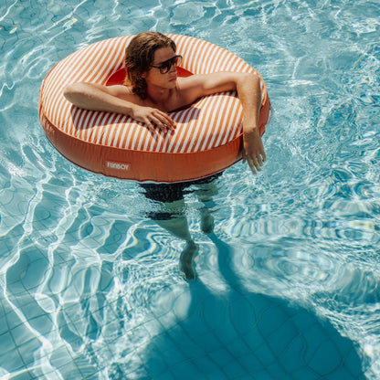 Fabric Covered Tube Float - Orange Stripe | Funboy On Sale