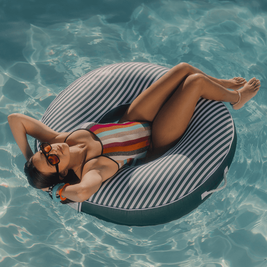 Fabric Covered Tube Float - Green Stripe | Funboy Near Me