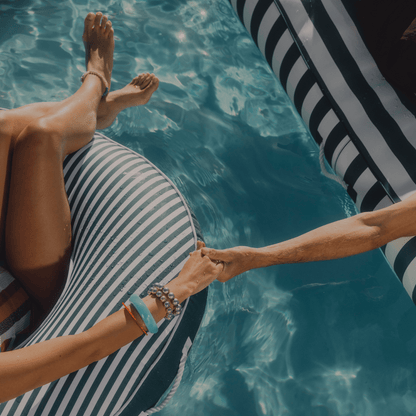 Fabric Covered Tube Float - Green Stripe | Funboy Near Me