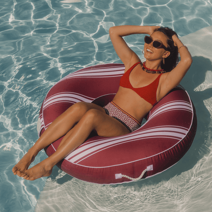 Fabric Covered Tube Float - Red Stripe | Funboy On Sale