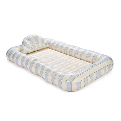 Tanning Pool Lounger: Blue, Green & White Stripes | Funboy Online