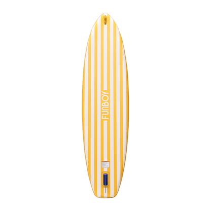 11"6' Inflatable Stand Up Paddle Board - Yellow & White Cabana Stripe | Funboy On Sale