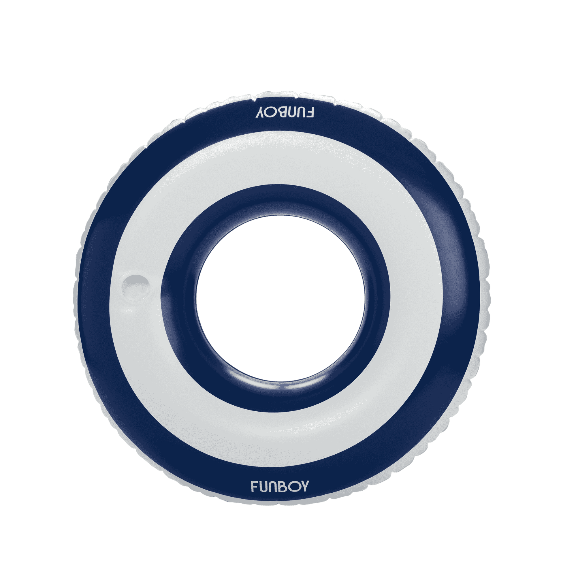 Pool Tube Float: Navy Blue & White, Striped | Funboy New