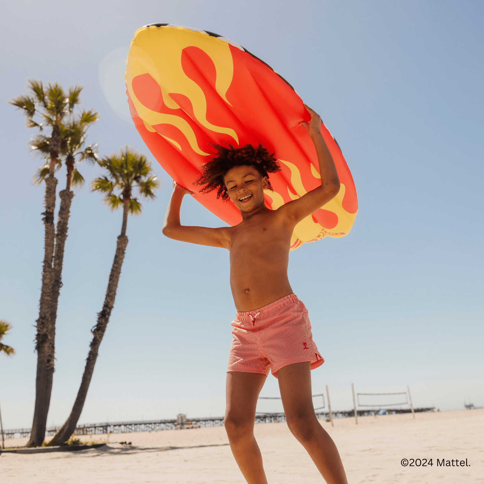Hot Wheels Checkered Flame Surfboard Pool Float | Funboy Sale
