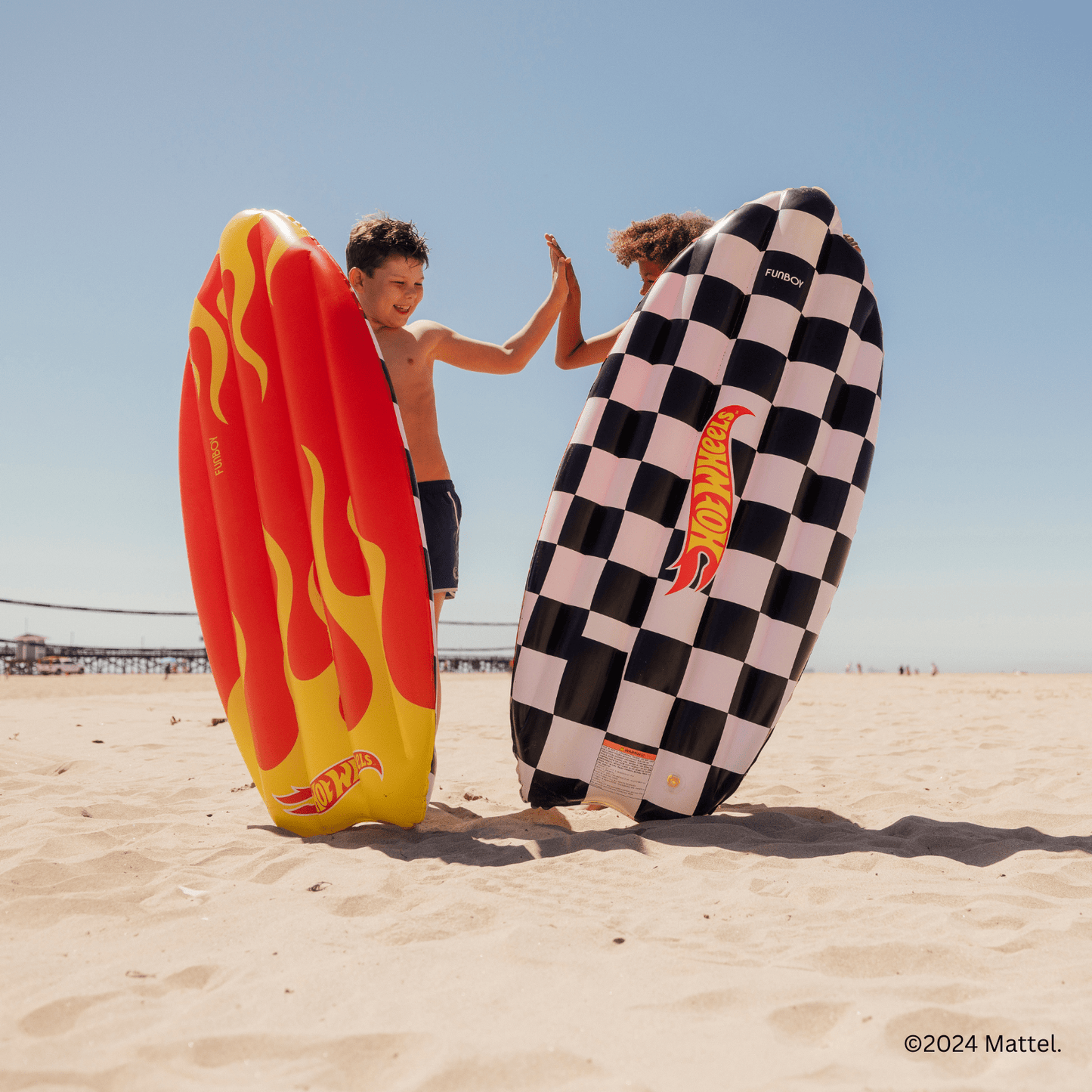 Hot Wheels Checkered Flame Surfboard Pool Float | Funboy Sale
