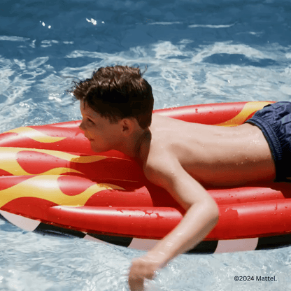 Hot Wheels Checkered Flame Surfboard Pool Float | Funboy Sale