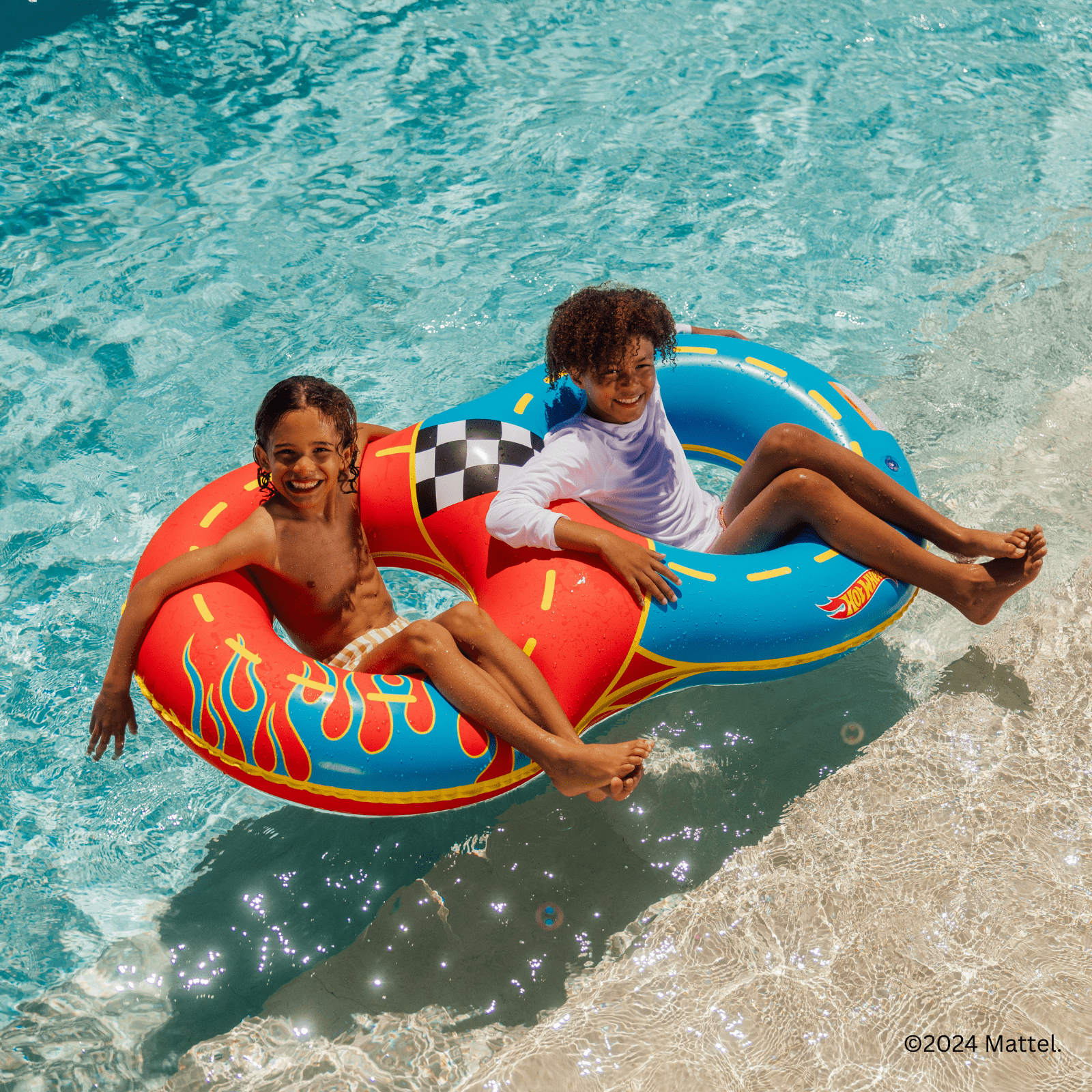 Hot Wheels Kids Racetrack Double Tube Float | Funboy Discount