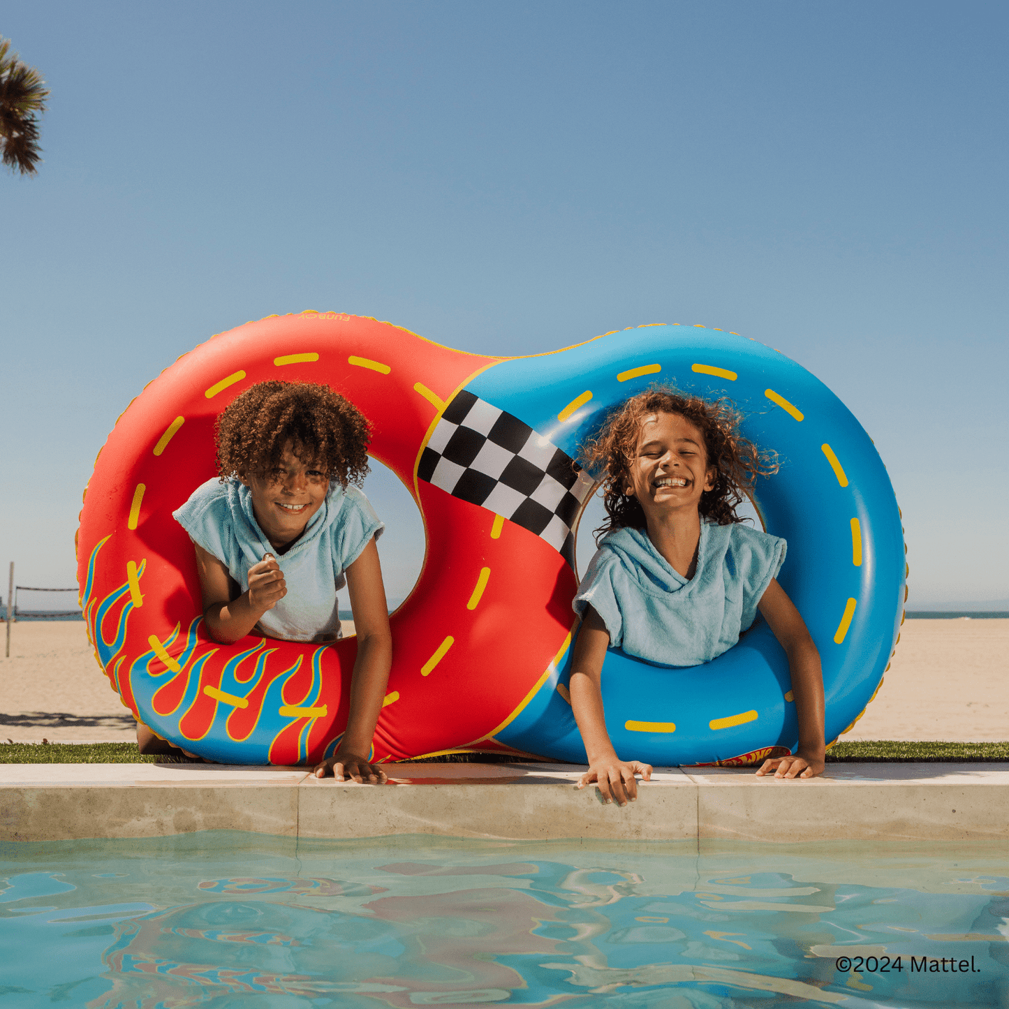 Hot Wheels Kids Racetrack Double Tube Float | Funboy Discount