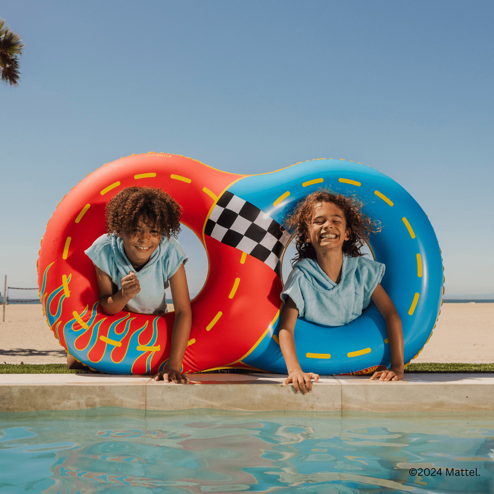 Hot Wheels Kids Racetrack Double Tube Float | Funboy Discount