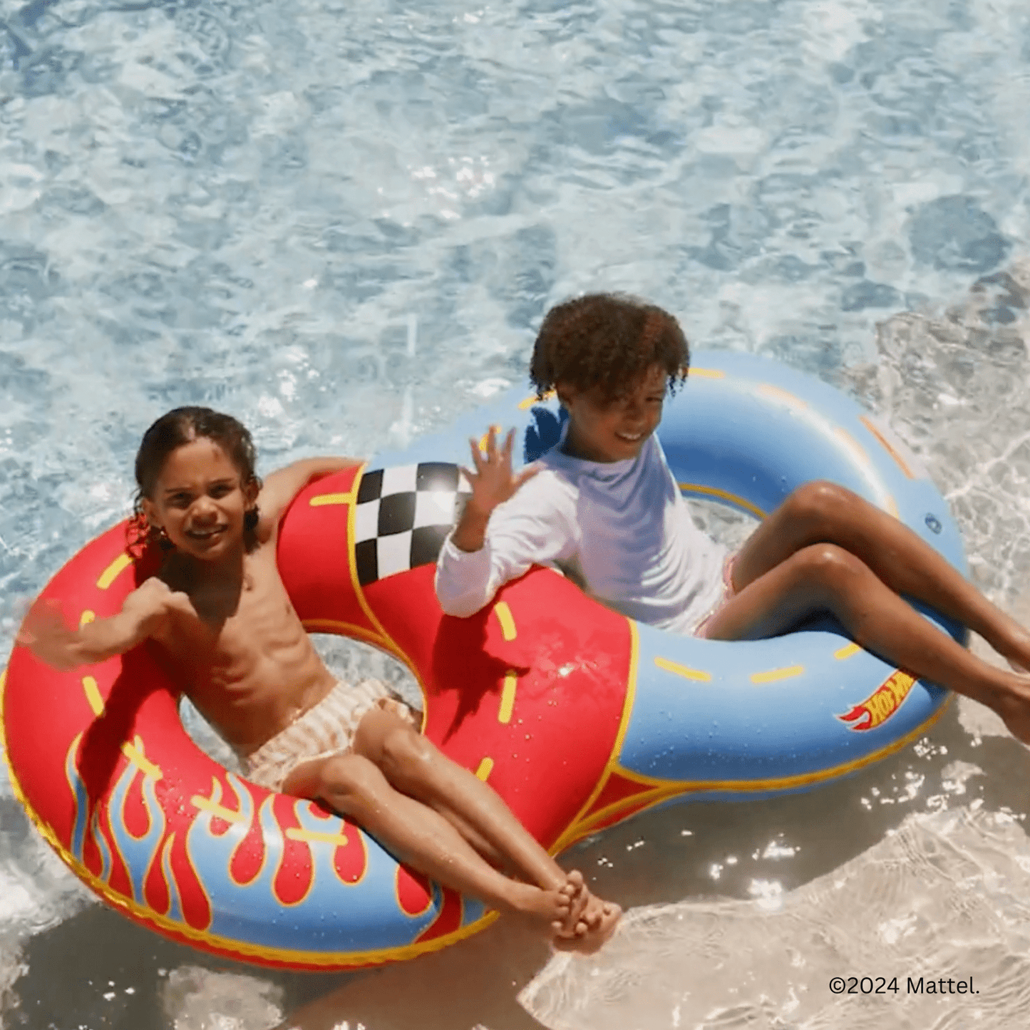 Hot Wheels Kids Racetrack Double Tube Float | Funboy Discount