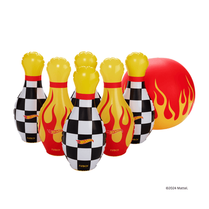 Hot Wheels Checkered Flame Backyard Bowling Set | Funboy For Sale