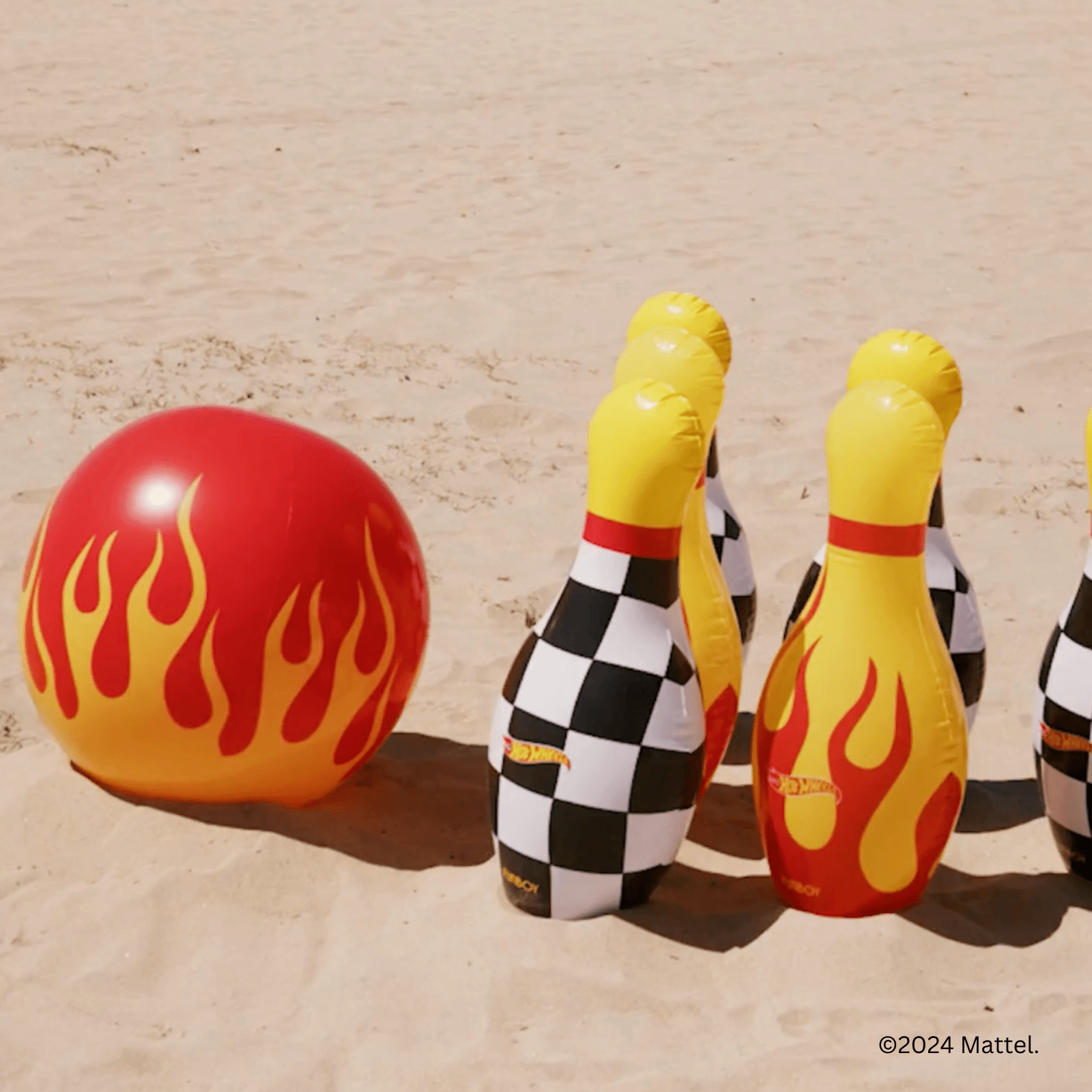Hot Wheels Checkered Flame Backyard Bowling Set | Funboy For Sale