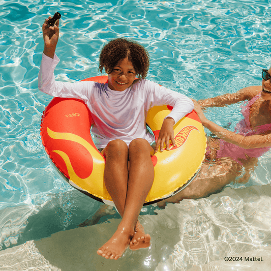 Hot Wheels Kids Checkered Flame Tube Float | Funboy Near Me