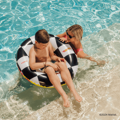 Hot Wheels Kids Checkered Flame Tube Float | Funboy Near Me