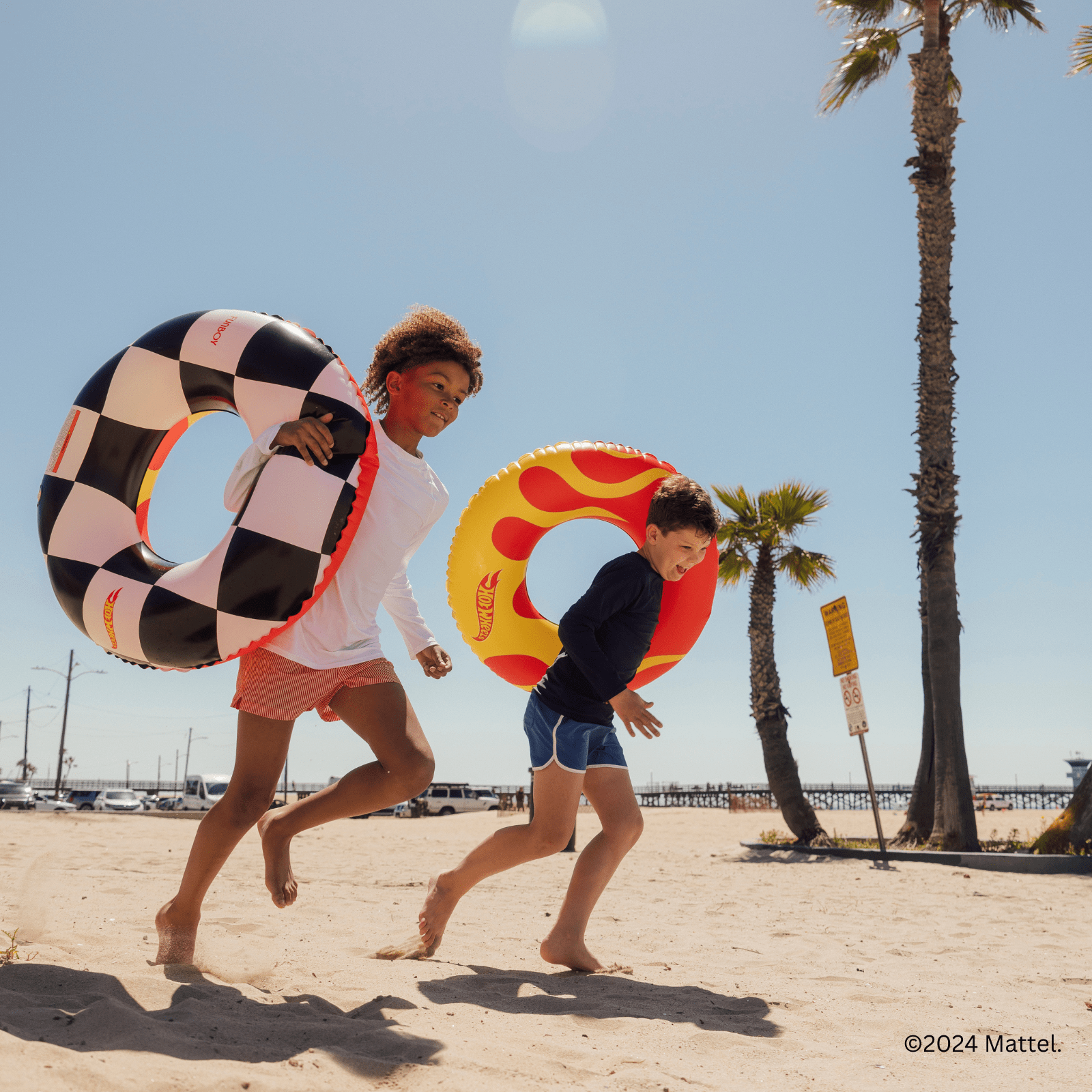 Hot Wheels Kids Checkered Flame Tube Float | Funboy Near Me