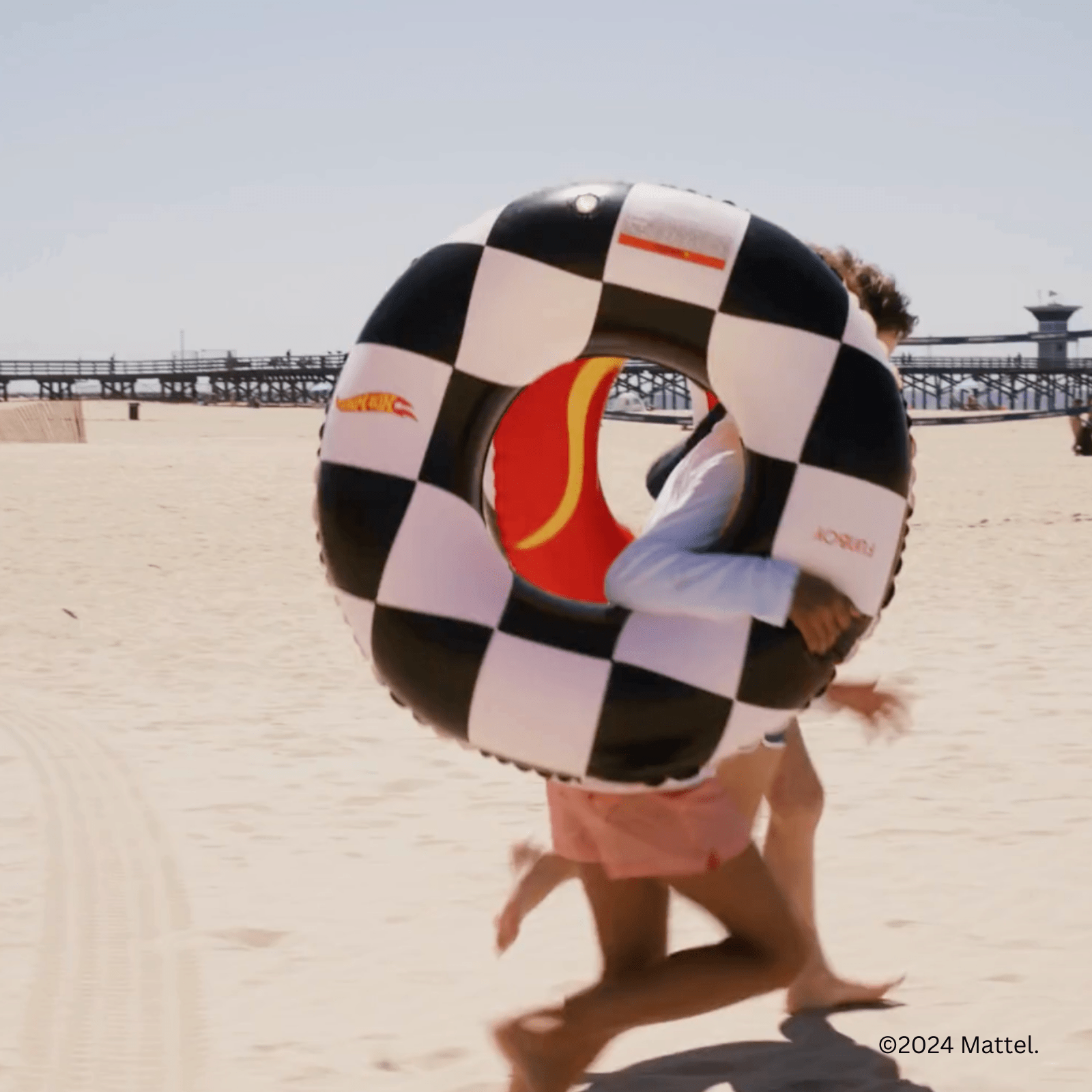 Hot Wheels Kids Checkered Flame Tube Float | Funboy Near Me