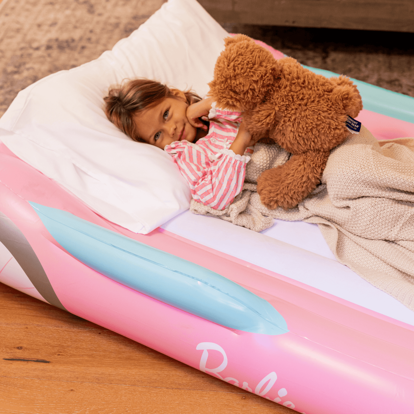 Barbie Bed: Inflatable Kid's Sleepover Bed | Funboy Discount