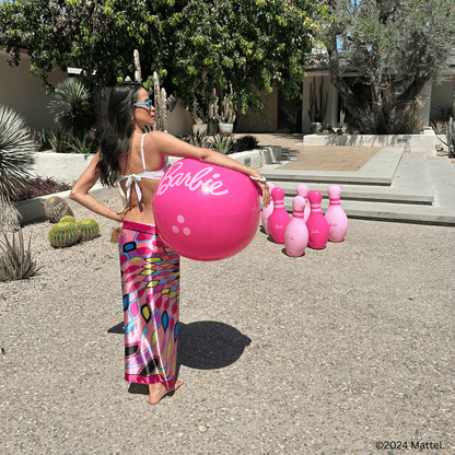 FUNBOY X Barbie™ Inflatable Backyard Bowling Set | Funboy New