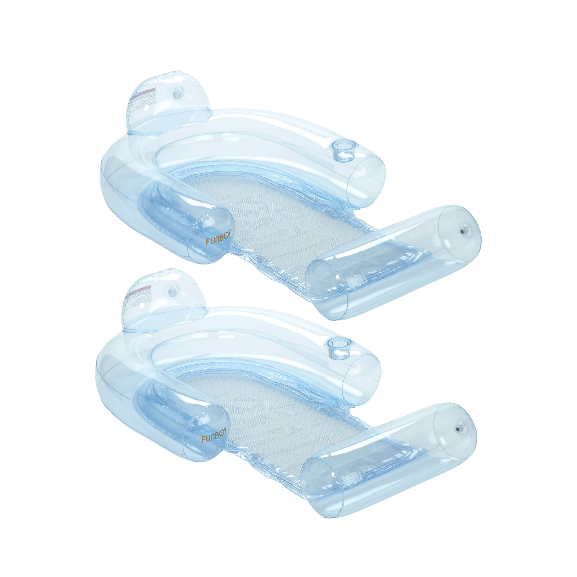 Clear Aqua Mesh Chair Pool Float - 2 Pack | Funboy Discount