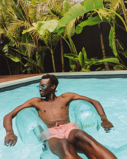 Clear Aqua Mesh Chair Pool Float - 2 Pack | Funboy Discount