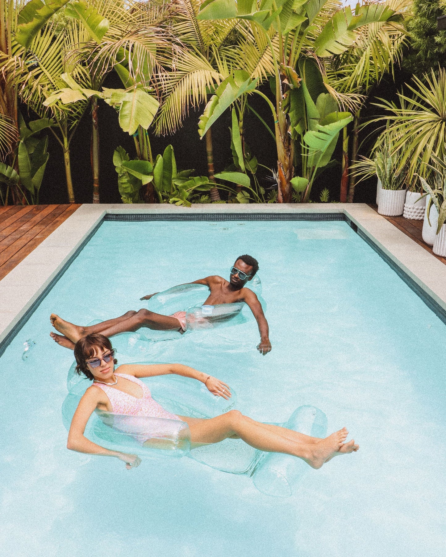 Clear Aqua Mesh Chair Pool Float - 2 Pack | Funboy Discount