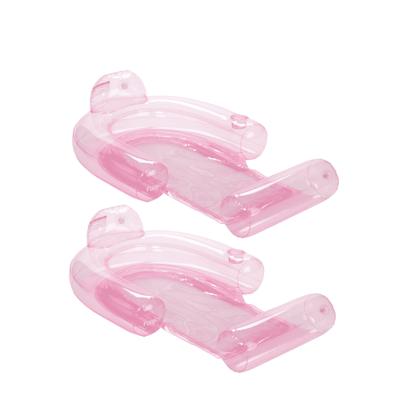 Clear Pink Mesh Chair Water Hammock - 2 Pack | Funboy New