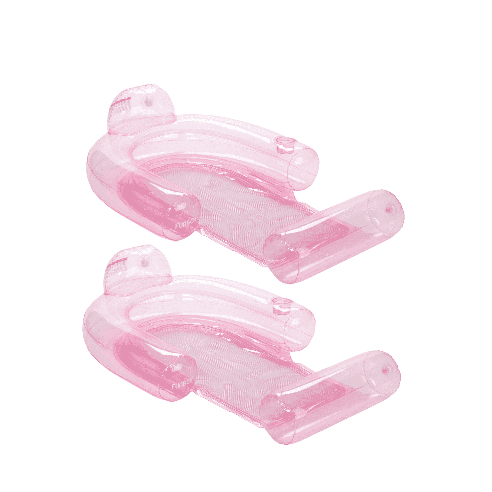 Clear Pink Mesh Chair Water Hammock - 2 Pack | Funboy New