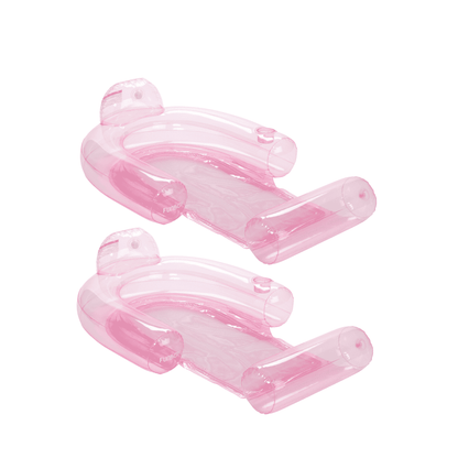 Clear Pink Mesh Chair Water Hammock - 2 Pack | Funboy New