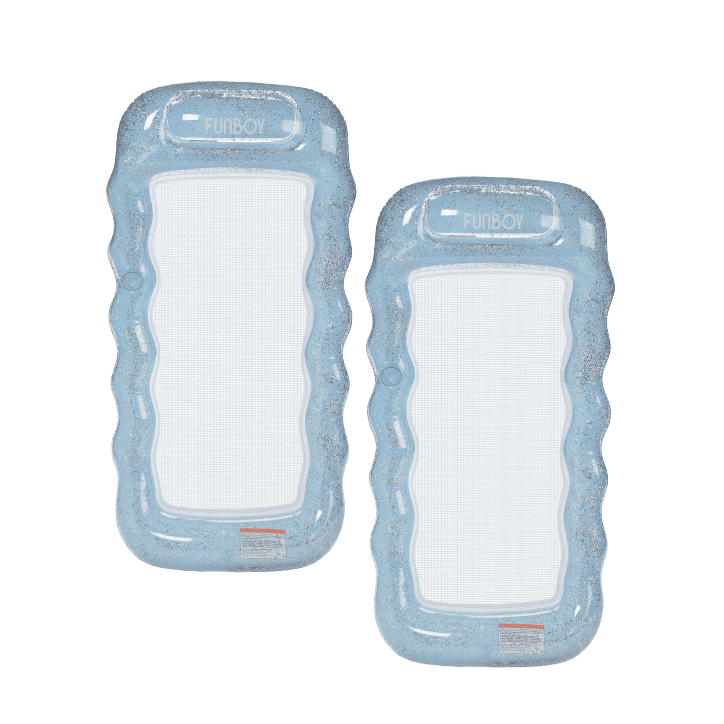 Mesh Pool Float Lounger, Clear Blue, 2-Pack | Funboy Online
