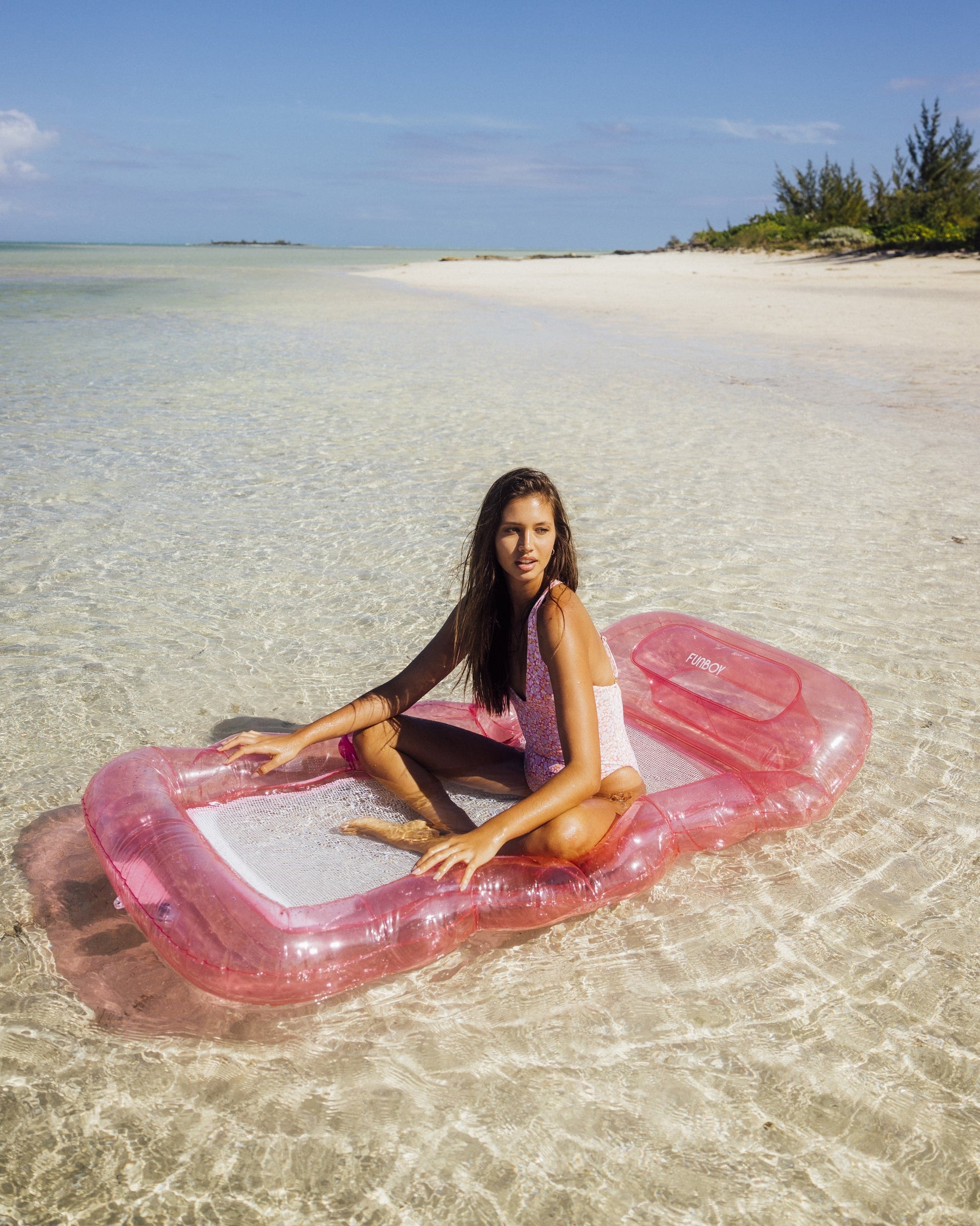 Clear Pink Mesh Lounger | Funboy Discount