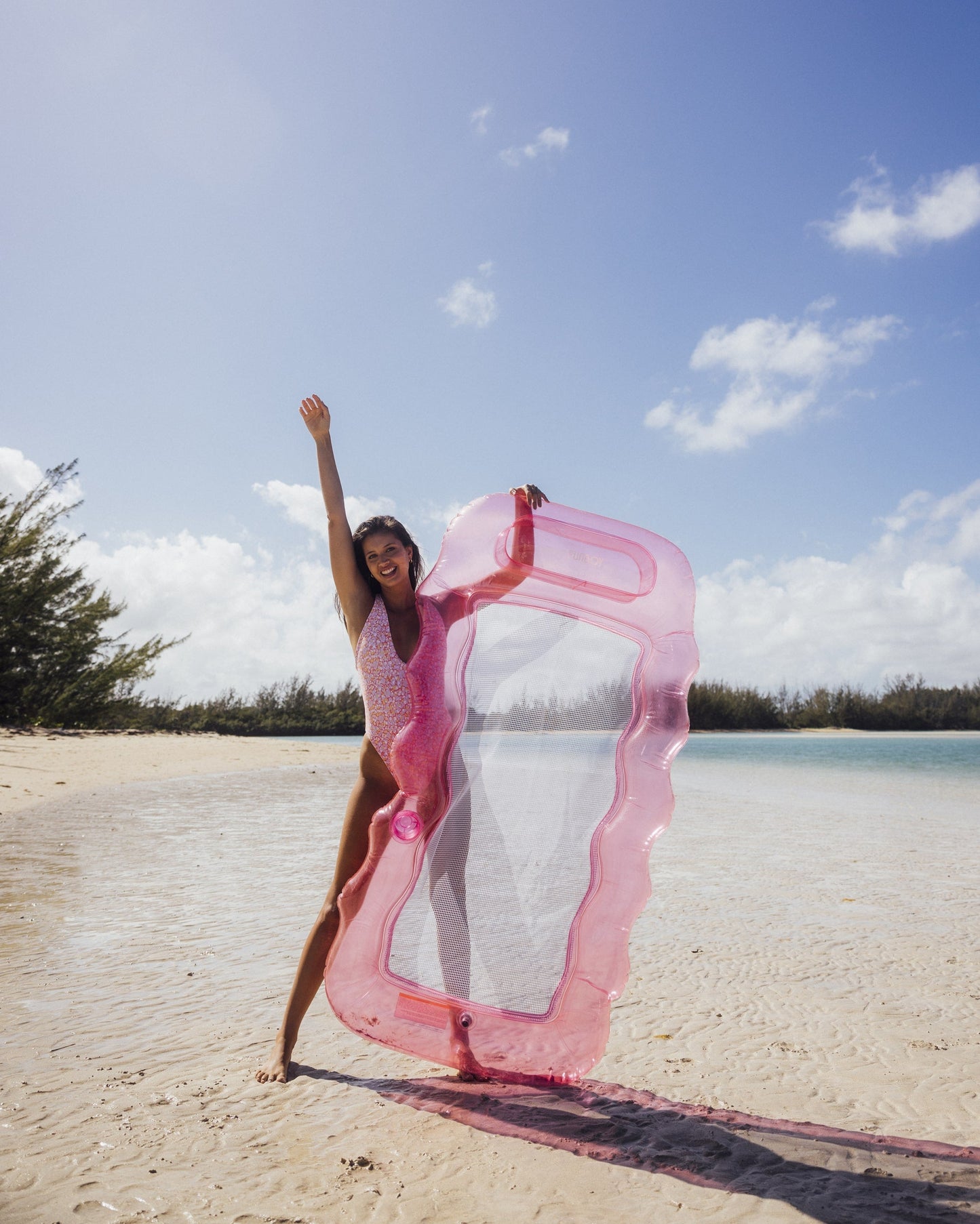 Clear Pink Mesh Lounger | Funboy Discount