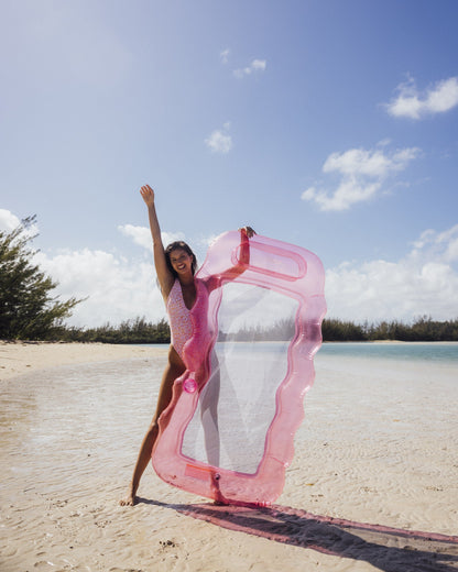 Clear Pink Mesh Lounger | Funboy Discount