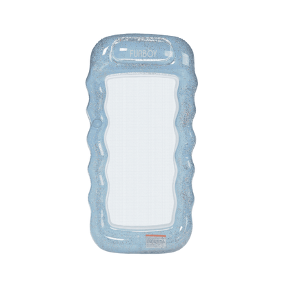 Mesh Pool Float Lounger, Clear Blue Ombre | Funboy Near Me