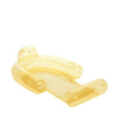 Clear Yellow Mesh Chair Pool Float & Water Hammock | Funboy Online