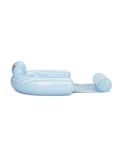 Blue & White Stripe Coastal Mesh Chair Pool Float | Funboy On Sale