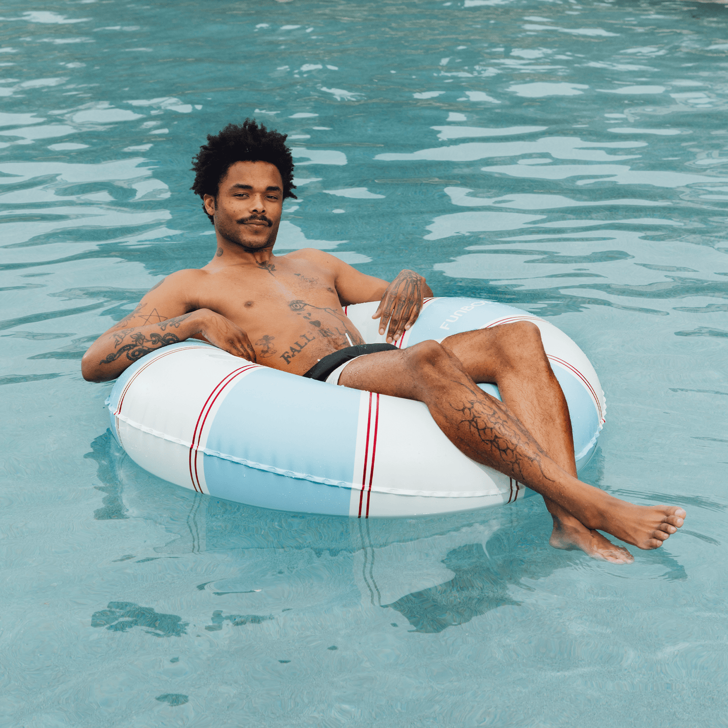 Red & Blue Striped Vintage Lux Tube Float | Funboy On Sale