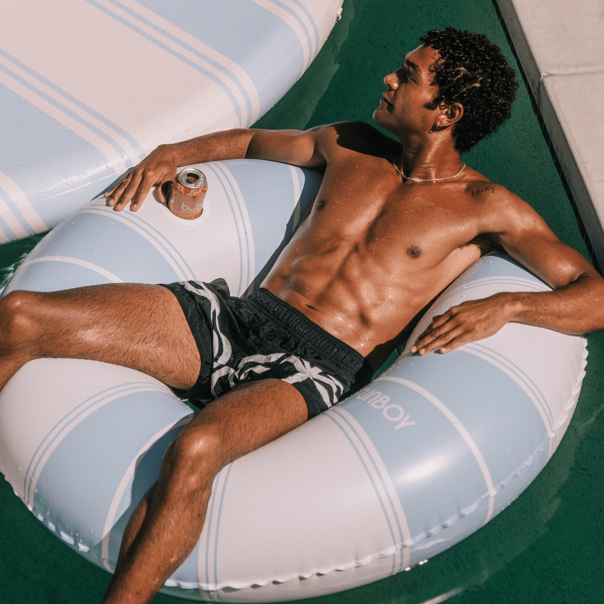 Light Blue Vintage Lux Tube Float | Funboy Near Me