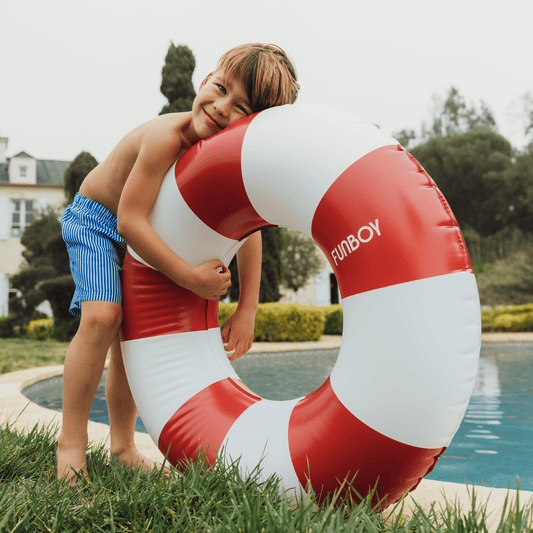 Pool Tubes for Kids: Vintage Kids Tube Float, Red | Funboy For Sale
