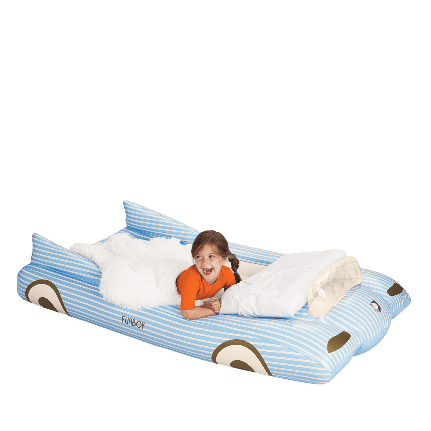Kids Sleepover Bed - Blue Convertible Air Mattress | Funboy Online