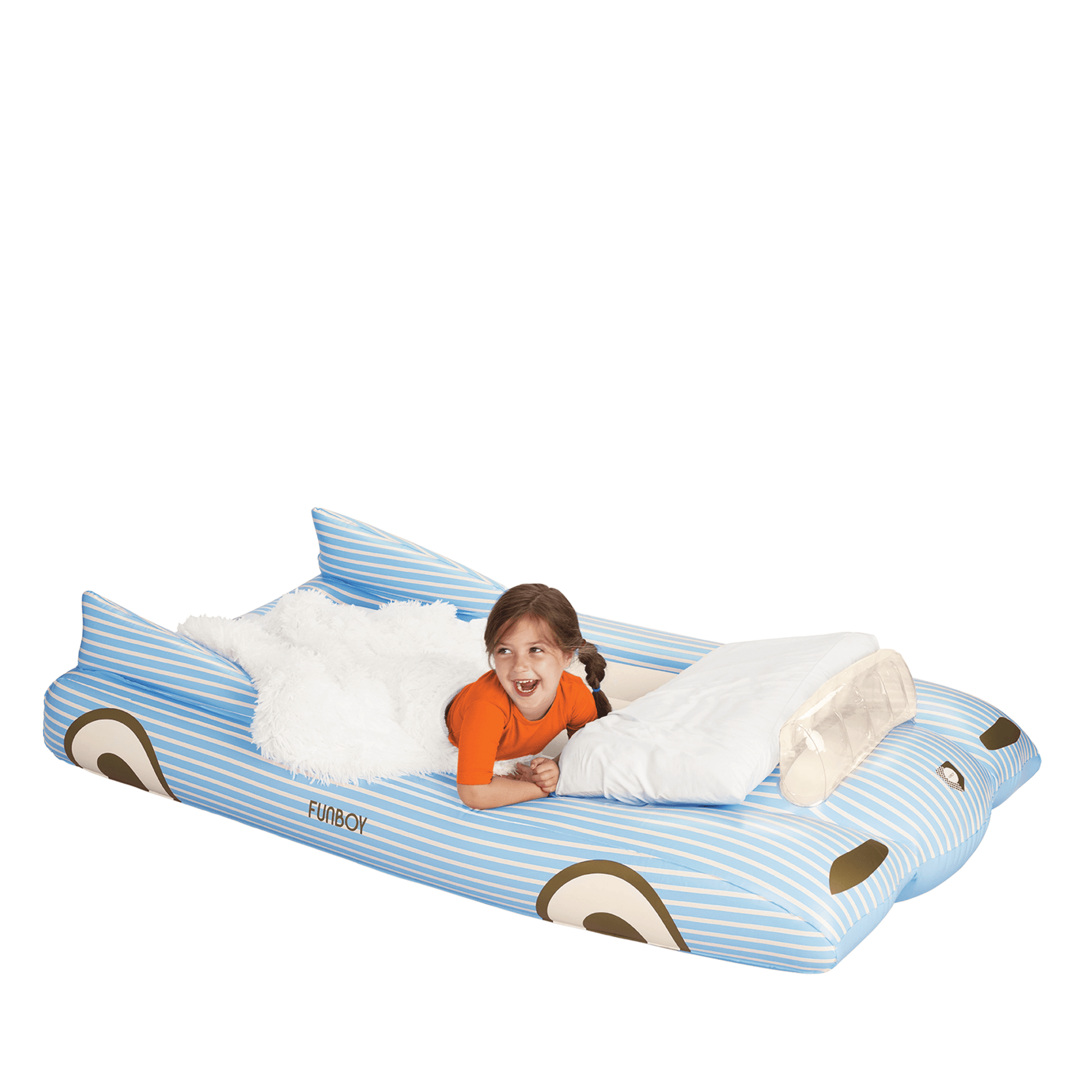 Kids Sleepover Bed - Blue Convertible Air Mattress | Funboy Online