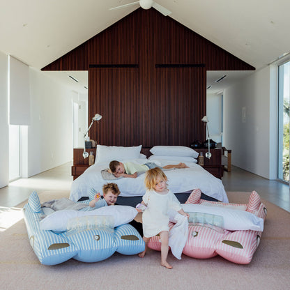 Kids Sleepover Bed - Blue Convertible Air Mattress | Funboy Online
