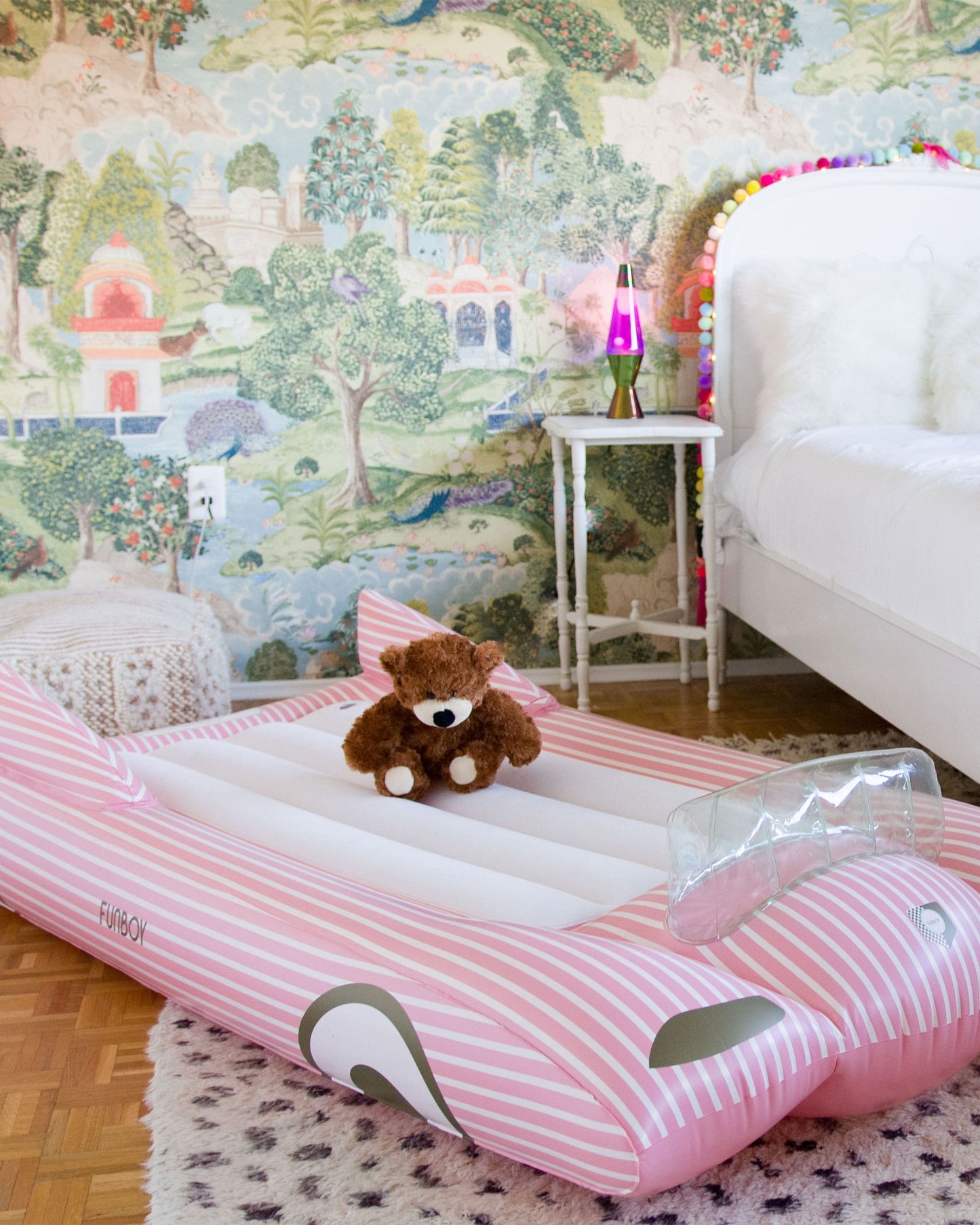 Kids Sleepover Bed - Pink Convertible Air Mattress | Funboy On Sale